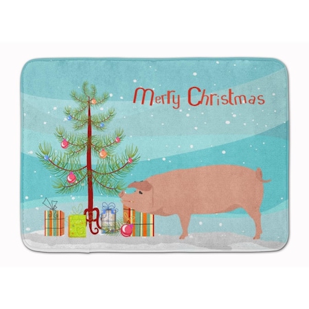 Carolines Treasures American Landrace Pig Christmas Machine Washable Memory Foam Mat BB9299RUG
